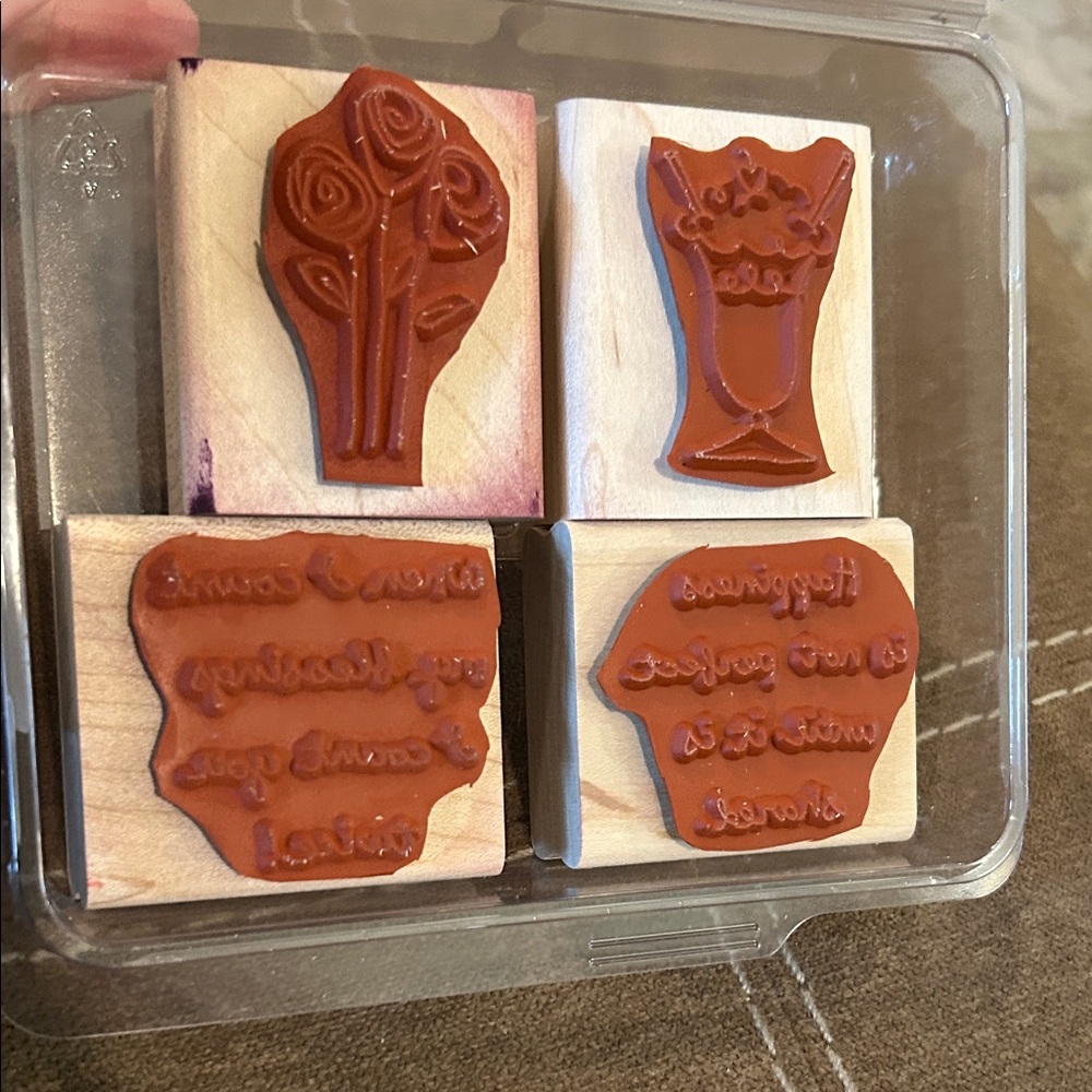 Stampin' Up! Everyday Celebrations Wooden Stamp Set - Natural Wood - Picture 3 of 5